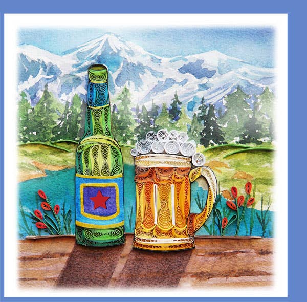 Beer with Mug Card