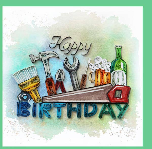 Birthday Card with Tools
