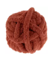 Burnt Orange colored ball of yarn.