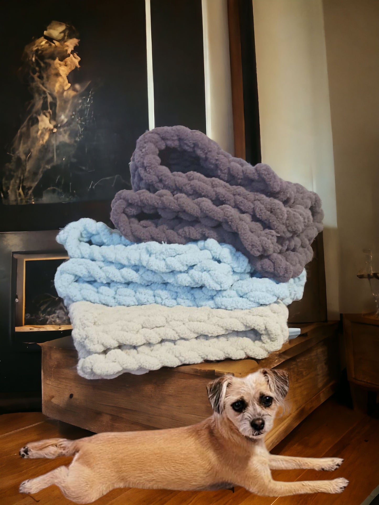 Chunky Knit Pet Blankets