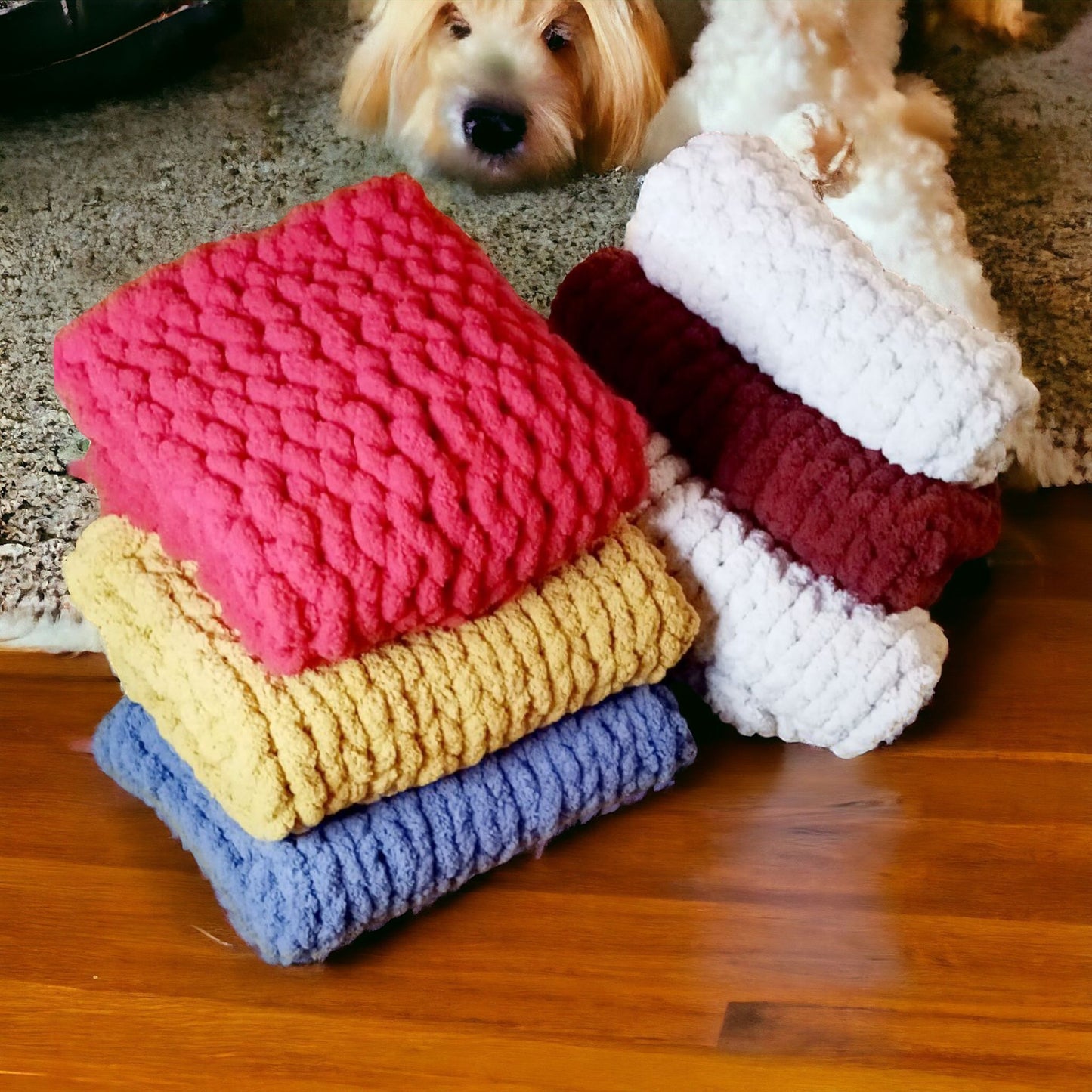 Chunky Knit Pet Blankets